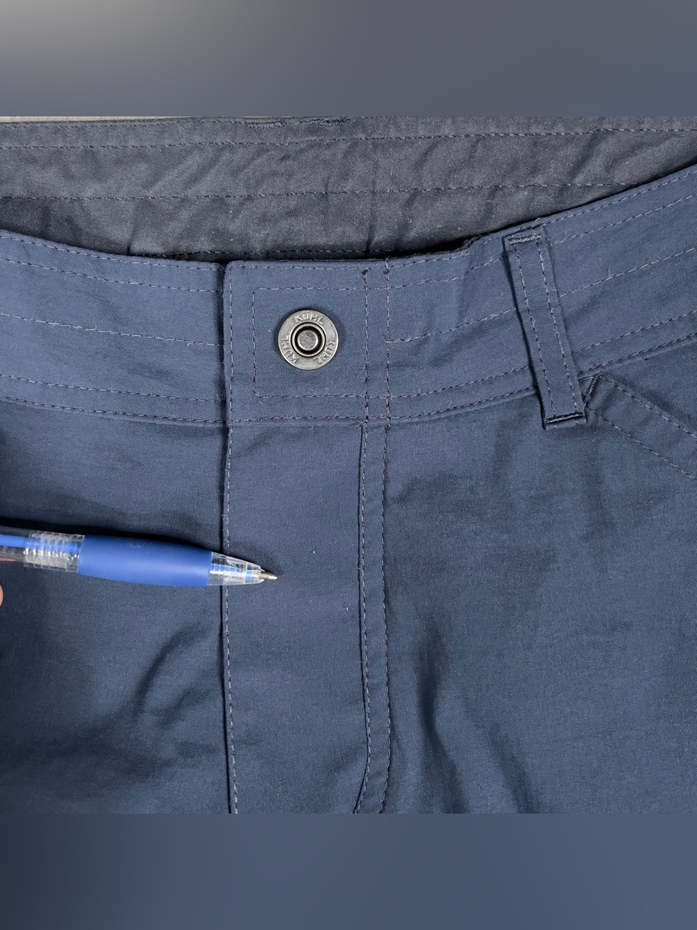 Kuhl Renegade Shorts Men's 33 Blue Cargo Technical Hiking Outdoor 10" 5121 - Picture 11 of 11